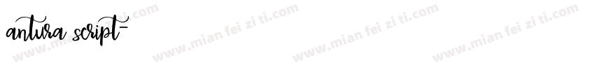 antura script字体转换